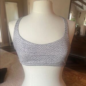 Lululemon Gray Sports Bra with Elastic Support